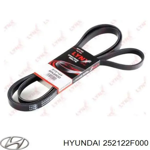 Клиновий ремінь Hyundai/Kia 252122F000 ціна, від 16.60 USD