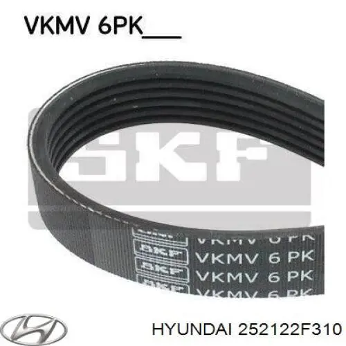 Купити 252122F310 Hyundai/Kia Ремінь генератора