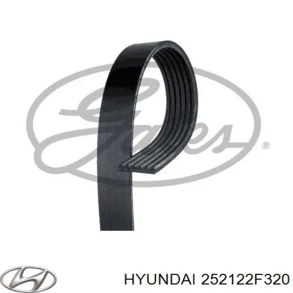 252122F320 Hyundai/Kia ремінь приводний, агрегатів