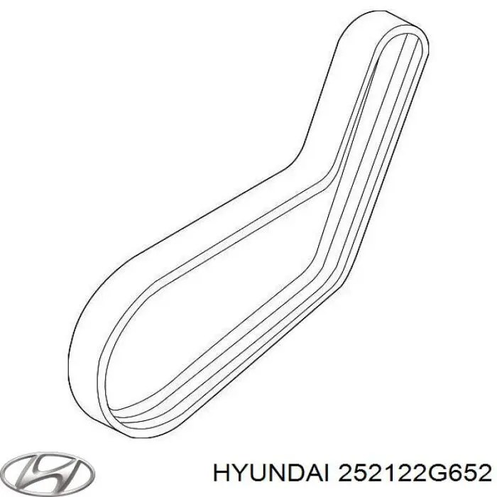 Купити 252122G652 Hyundai/Kia Ремінь генератора