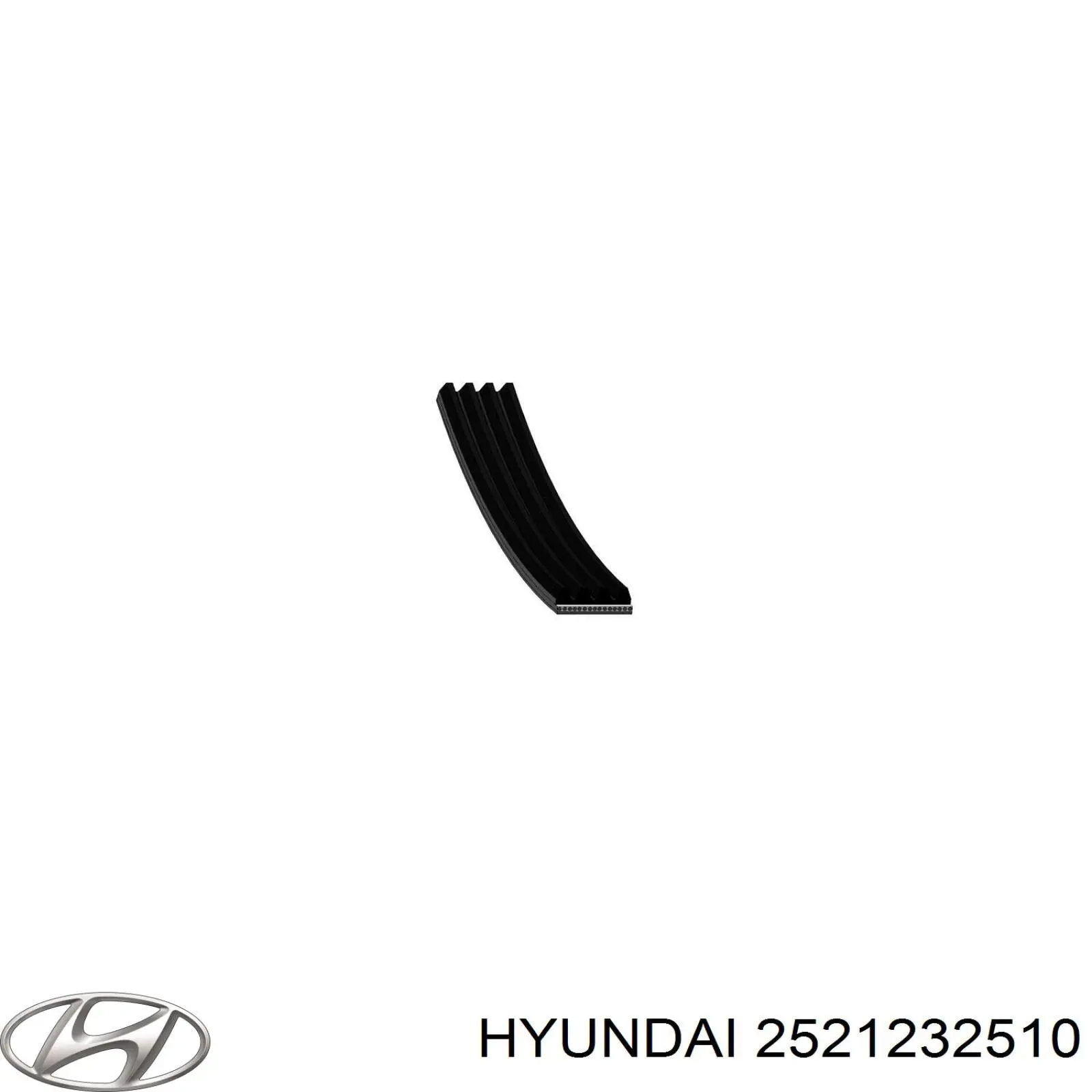 2521232510 Hyundai/Kia ремінь приводний, агрегатів