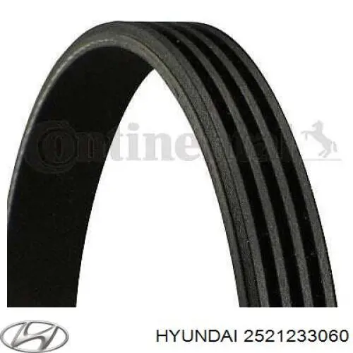 Купити 2521233060 Hyundai/Kia Ремінь генератора