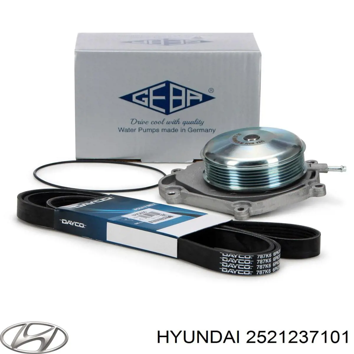 Ремінь генератора 2521237101 Hyundai/Kia