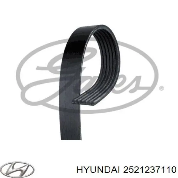 Ремінь приводний, агрегатів 2521237110 Hyundai/Kia