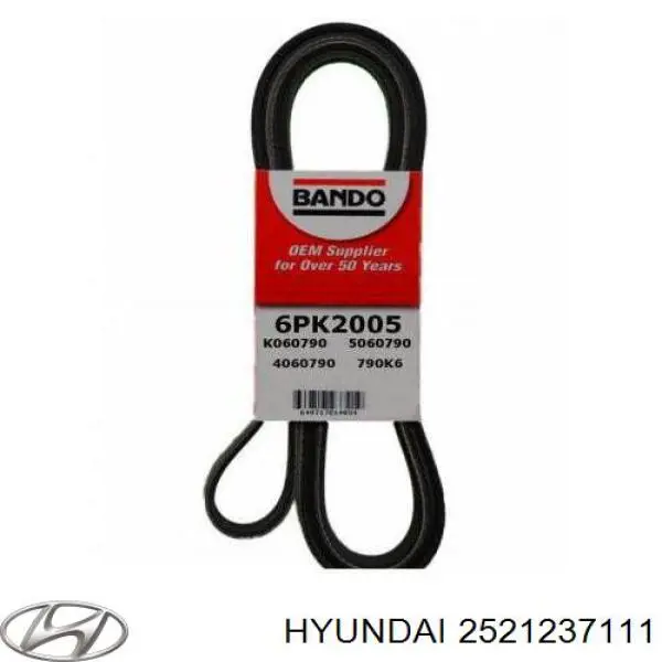 Клиновий ремінь Hyundai/Kia 2521237111 ціна, від 13.92 USD