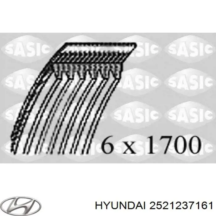 Купити 2521237161 Hyundai/Kia Ремінь генератора