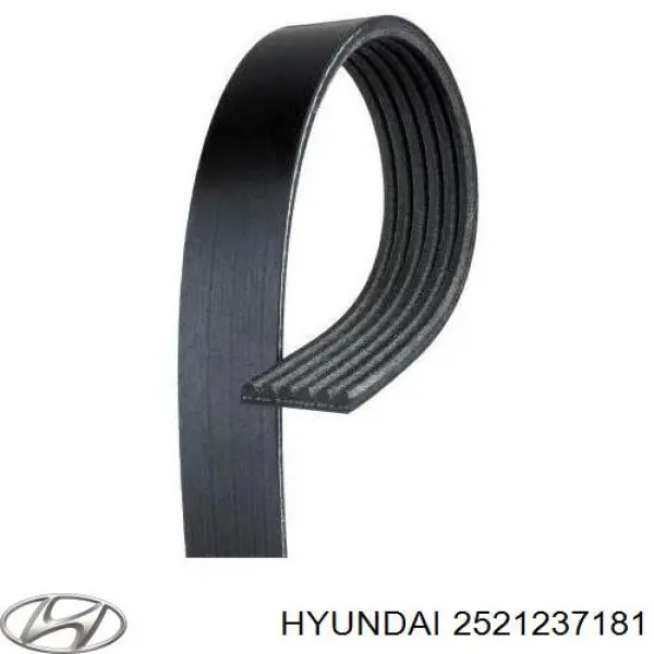 2521237181 Hyundai/Kia ремінь приводний, агрегатів