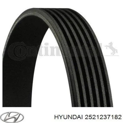 Купити 2521237182 Hyundai/Kia Ремінь генератора