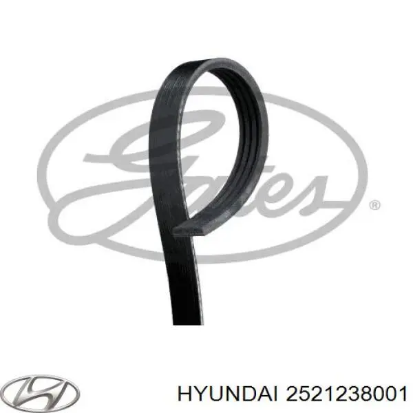 Клиновий ремінь Hyundai/Kia 2521238001 ціна, від 6.11 USD
