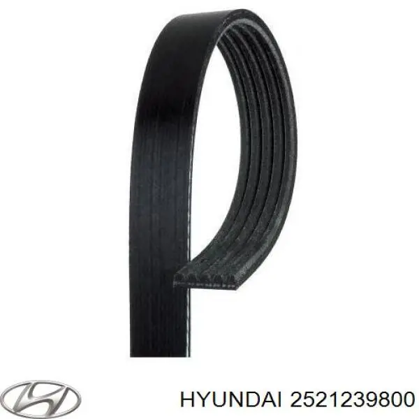 2521239800 Hyundai/Kia ремінь приводний, агрегатів