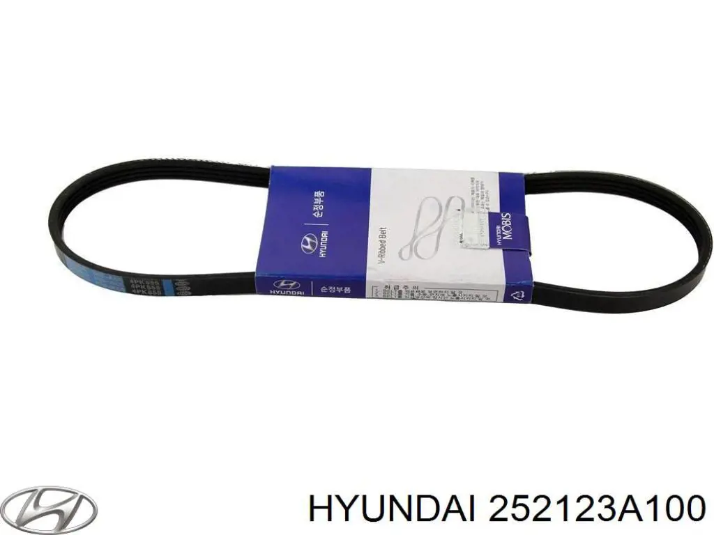 Ремінь генератора 252123A100 Hyundai/Kia