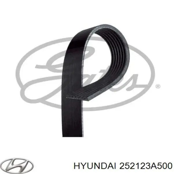 Ремінь генератора 252123A500 Hyundai/Kia