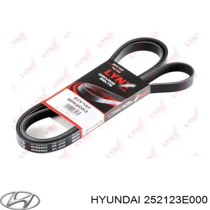 252123E000 Hyundai/Kia ремінь приводний, агрегатів