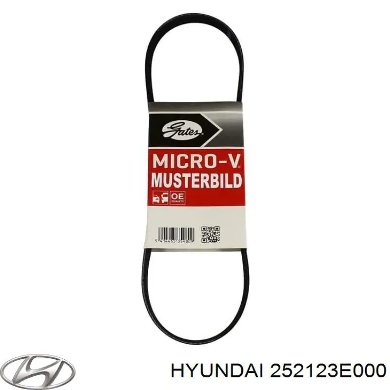 Купити 252123E000 Hyundai/Kia Ремінь генератора