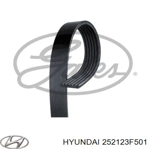 252123F501 Hyundai/Kia ремінь приводний, агрегатів