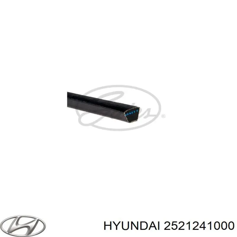 2521241000 Hyundai/Kia ремінь приводний, агрегатів