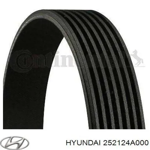 Клиновий ремінь Hyundai/Kia 252124A000 ціна, від 22.45 USD
