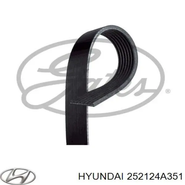 Ремінь приводний, агрегатів Hyundai H100 (Хендай Н100)