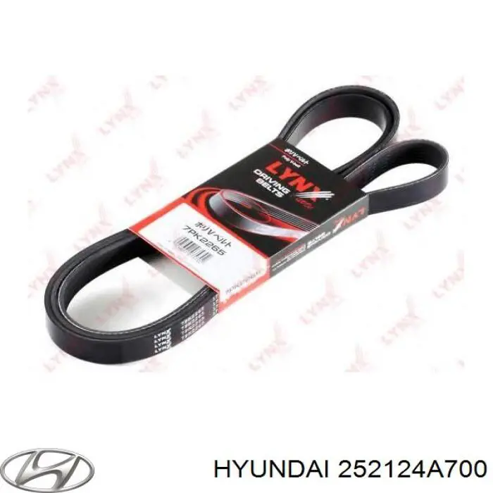 Купити 252124A700 Hyundai/Kia Ремінь генератора
