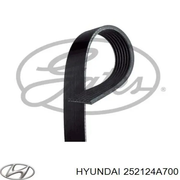 Клиновий ремінь Hyundai/Kia 252124A700 ціна, від 24.66 USD