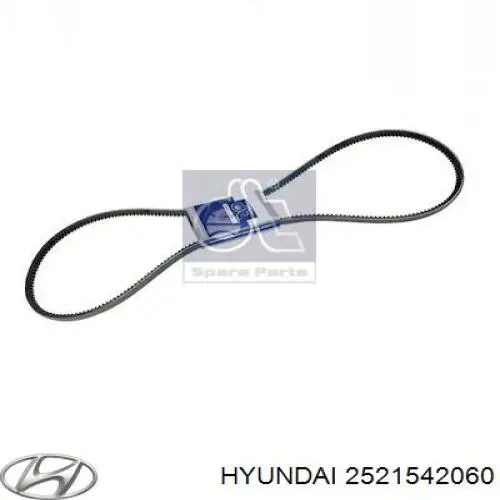 Клиновий ремінь Hyundai/Kia 2521542060 ціна, від 5.56 USD
