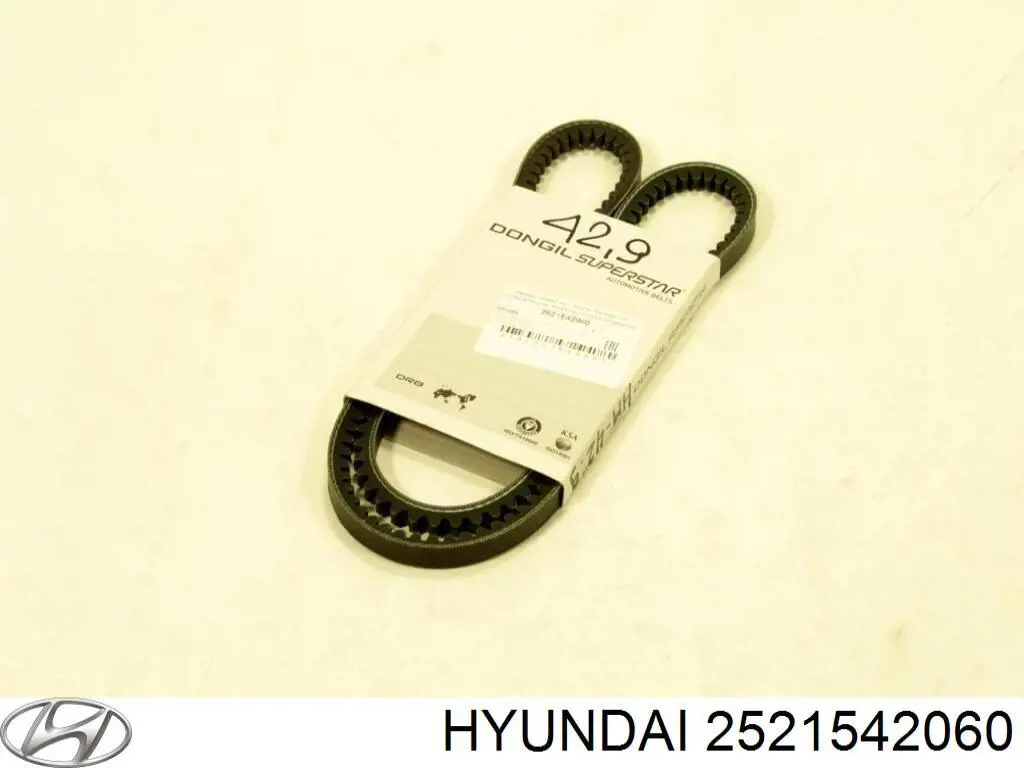 Клиновий ремінь Hyundai/Kia 2521542060 ціна, від 5.56 USD