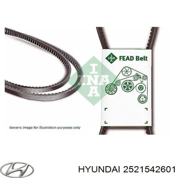 Купити 2521542601 Hyundai/Kia Ремінь генератора
