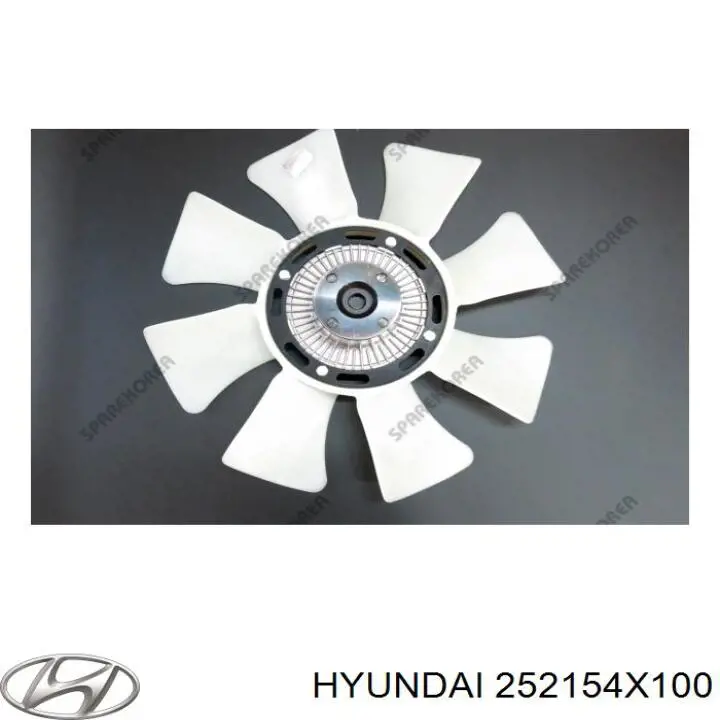 Вентилятор/крильчатка радіатора охолодження Hyundai/Kia 252154X100 ціна, від 148.32 USD
