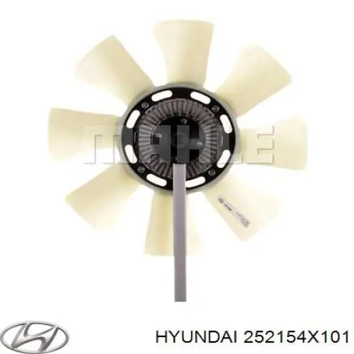 В'язкова муфта вентилятора Hyundai/Kia 252154X101 ціна, від 62.72 USD