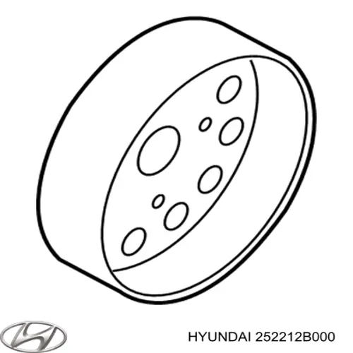 Шків водяної помпи Hyundai/Kia 252212B000 ціна, від 5.61 USD