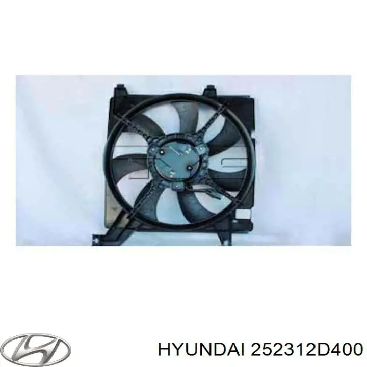 252312D400 Hyundai/Kia вентилятор/крильчатка радіатора охолодження