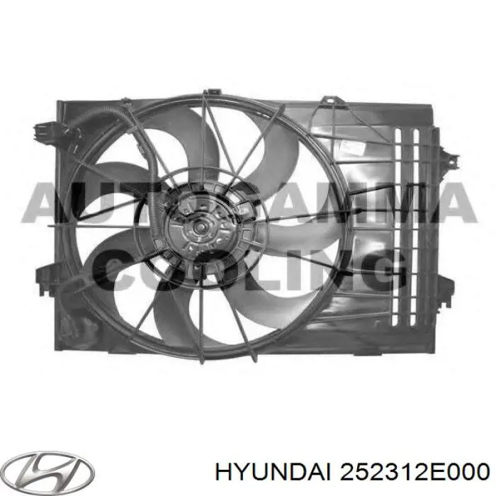 Дифузор (кожух) радіатора охолодження Hyundai/Kia 252312E000 ціна, від 34.12 USD