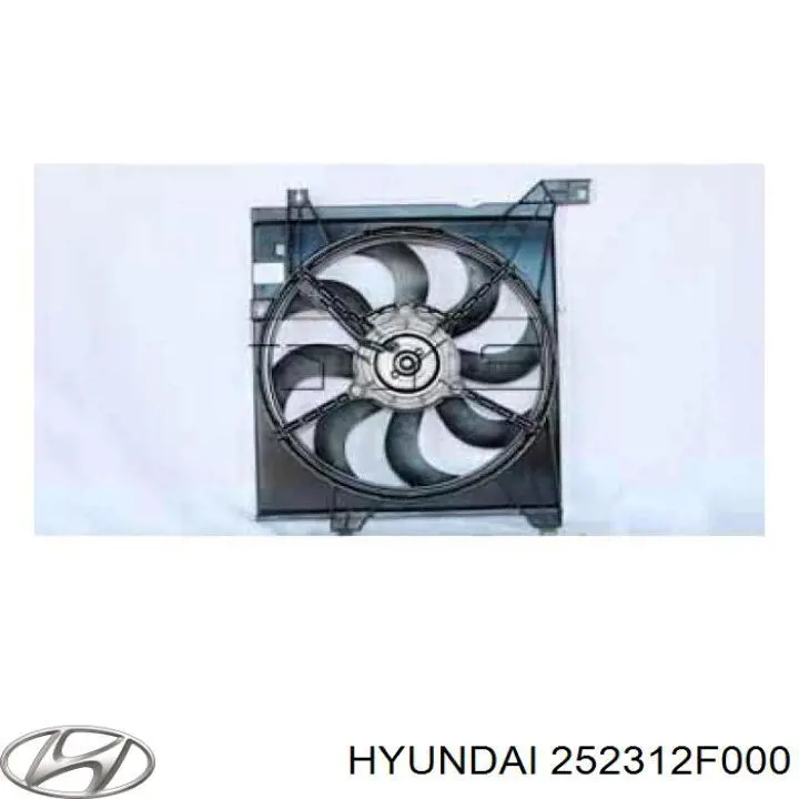 Вентилятор / крильчатка радіатора охолодження, лівий Hyundai/Kia 252312F000 ціна, від 17.26 USD