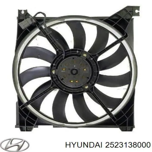 Вентилятор/крильчатка радіатора охолодження Hyundai Santa Fe 1 (Хендай Санта фе)