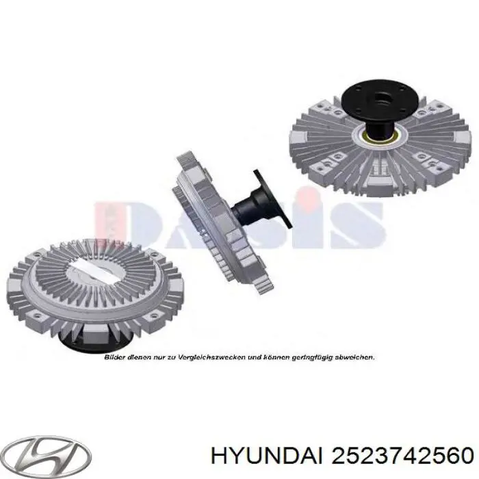 Купити 2523742560 Hyundai/Kia Муфта вязкостная системи охолодження