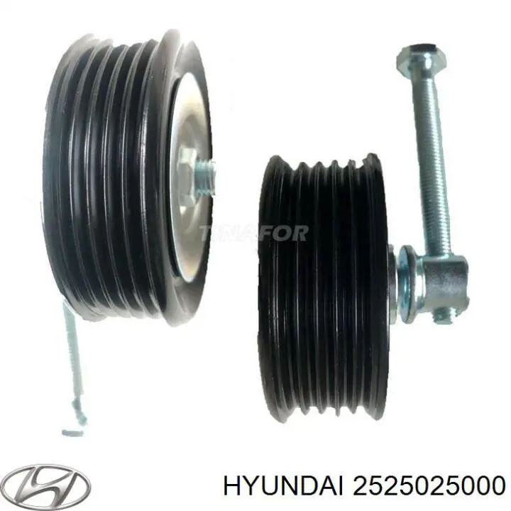 2525025000 Hyundai/Kia Ролик приводного ременя, паразитний