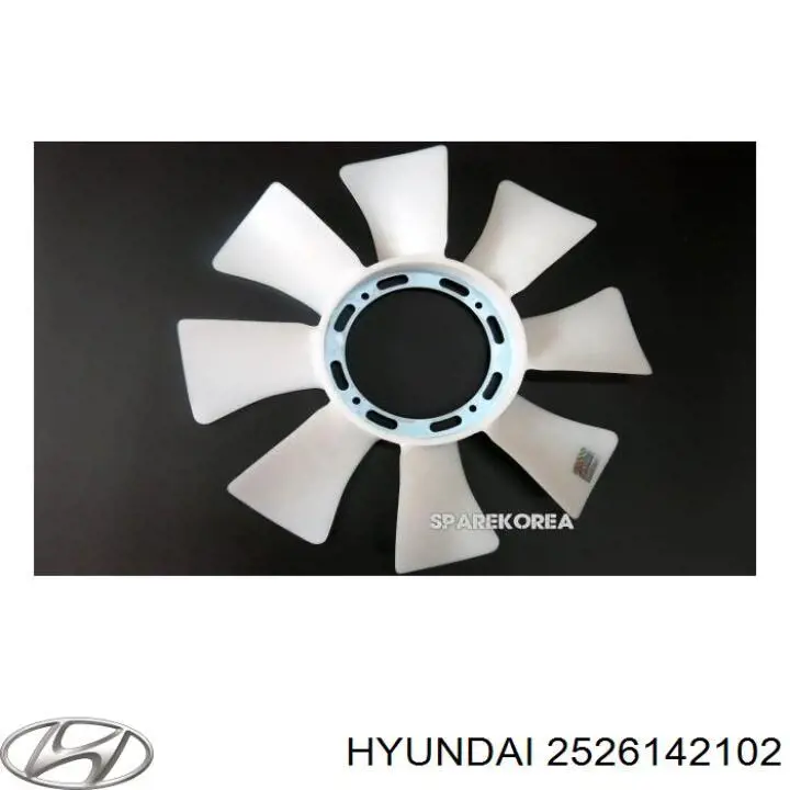 Вентилятор/крильчатка радіатора охолодження Hyundai/Kia 2526142102 ціна, від 38.80 USD