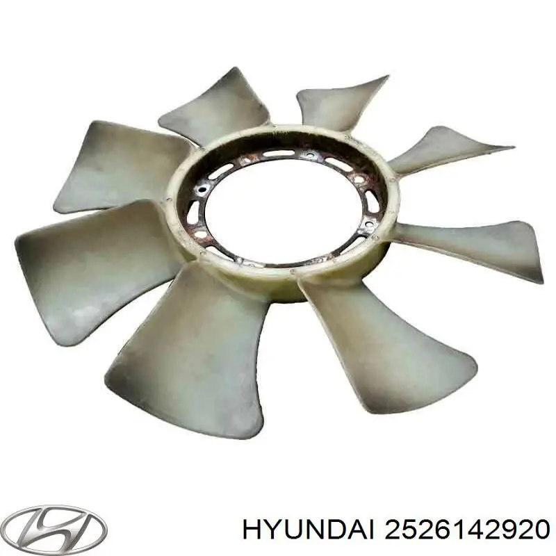 Вентилятор/крильчатка радіатора охолодження 2526142920 Hyundai/Kia