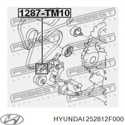 Купити 252812F000 Hyundai/Kia Натягувач приводного ременя
