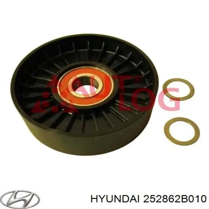 Ролик приводного ременя, паразитний 252862B010 Hyundai/Kia