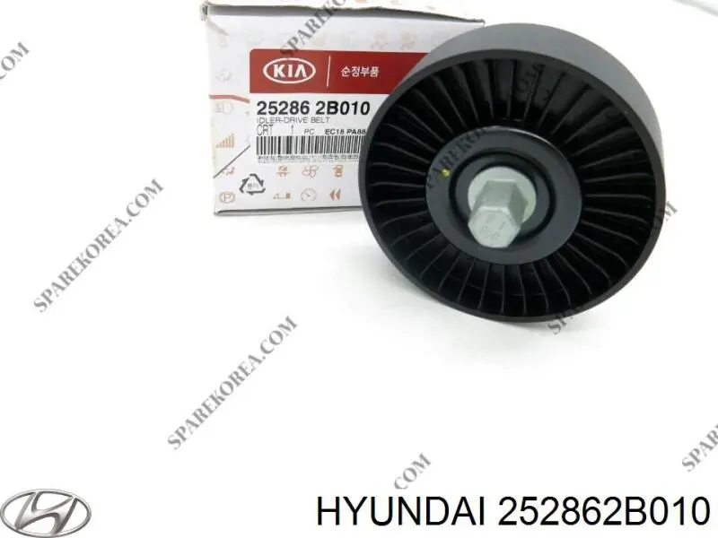 Ролик приводного ременя, паразитний Hyundai/Kia 252862B010 ціна, від 12.74 USD