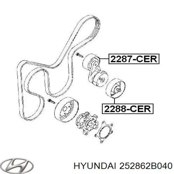 Купити 252862B040 Hyundai/Kia Ролик приводного ременя, паразитний