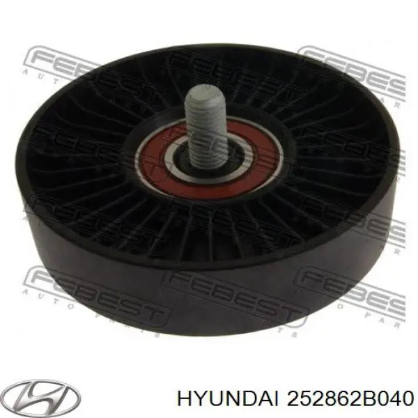 Ролик приводного ременя, паразитний Hyundai/Kia 252862B040 ціна, від 10.52 USD