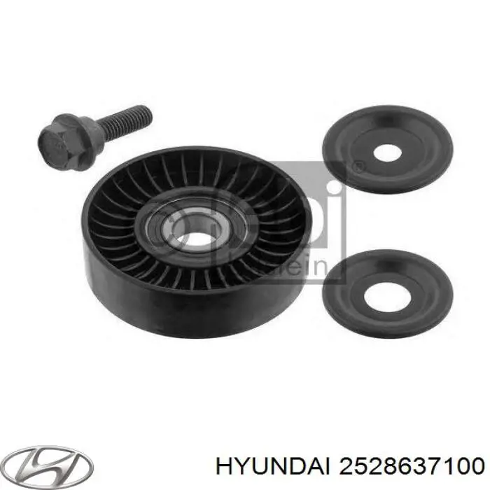 Ролик приводного ременя, паразитний Hyundai/Kia 2528637100