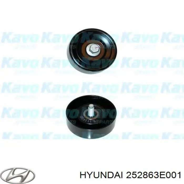 Ролик приводного ременя, паразитний Hyundai/Kia 252863E001 ціна, від 18.79 USD