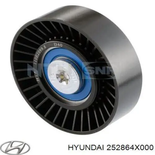 Ролик приводного ременя, паразитний 252864X000 Hyundai/Kia