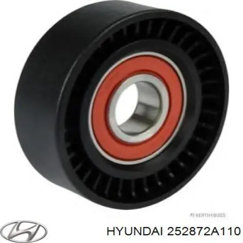 Ролик приводного ременя, паразитний Hyundai/Kia 252872A110 ціна, від 11.46 USD