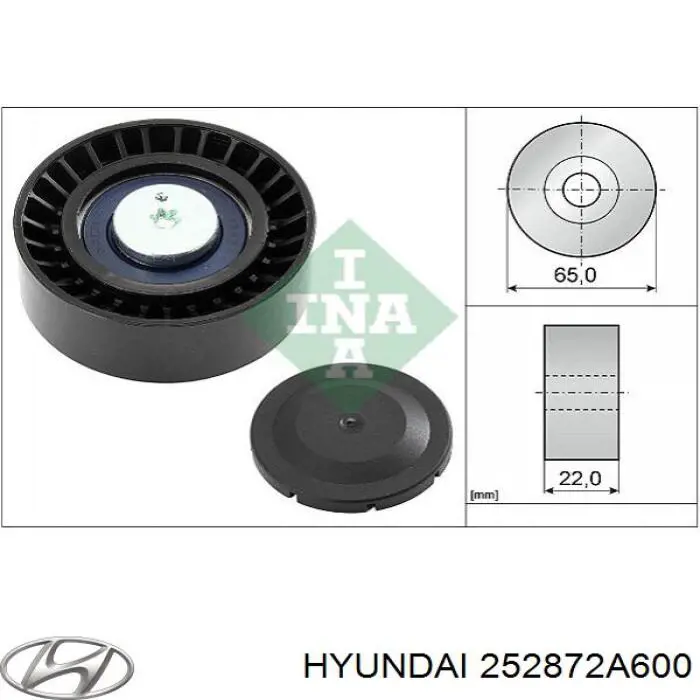 Купити 252872A600 Hyundai/Kia Ролик приводного ременя, паразитний