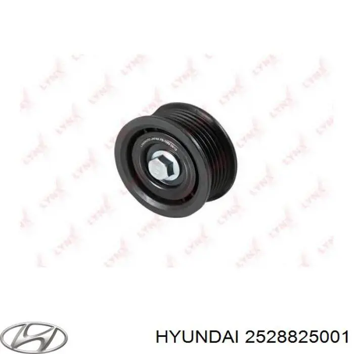 2528825001 Hyundai/Kia ролик приводного ременя, паразитний
