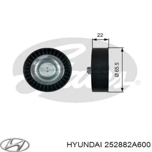 252882A600 Hyundai/Kia ролик приводного ременя, паразитний